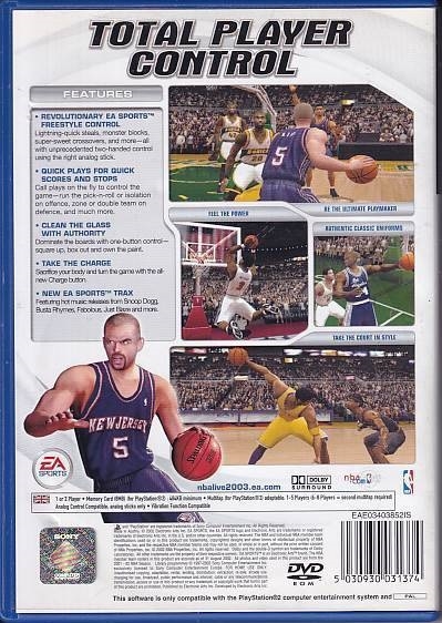 NBA Live 2003 - PS2 (Genbrug)